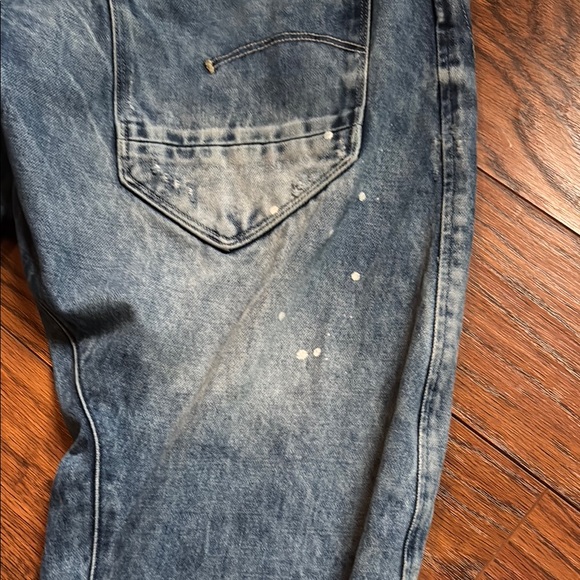 2 Pairs Distressed G-Star Jeans 36 x 32 - Picture 6 of 9